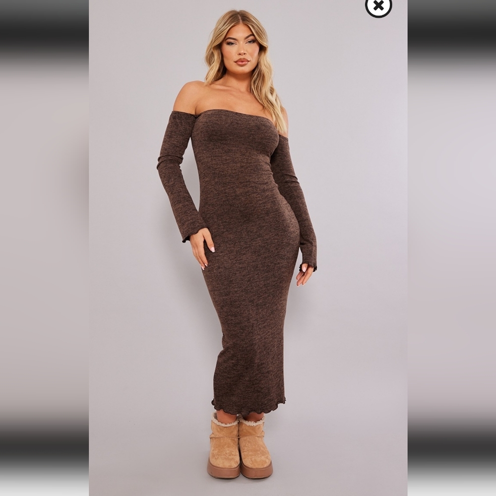 Pretty Little Thing Bardot Maxi Dress